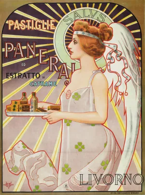Pastiglie Paneraj Ed Estratto Di Catrame, Livorno by Vittorio Matteo Corcos Oil Painting
