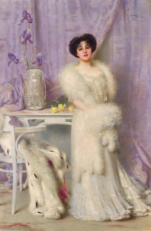 Portrait of Diane de la Bouchere by Vittorio Matteo Corcos Oil Painting