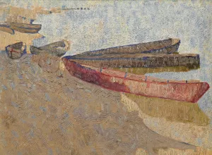 Three Boats On The Dnieper by Vladimir Baranoff-Rossine Oil Painting