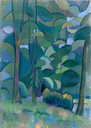 Forest by Vladimir Davidovich Baranov-Rossine Oil Painting