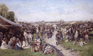 Fair by Vladimir Egorovich Makovsky Oil Painting