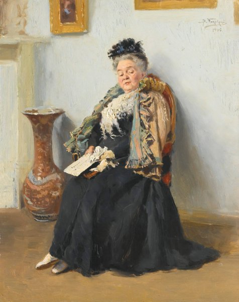 Main Product Photo of Portrait Of A Noblewoman  Painting by Vladimir Egorovich Makovsky