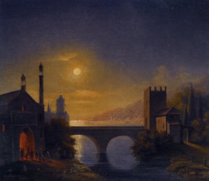View of Derbent Dagestan Oil painting by Vladimir Karlovich Schulmann