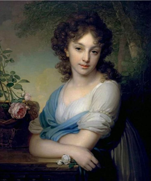 Main Product Photo of Portrait of Elena Aleksandrovna Naryshkina Painting by Vladimir Lukich Borovikovsky