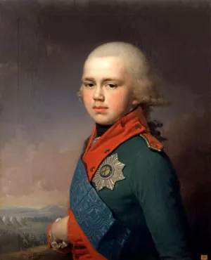 Portrait of Grand Prince Konstantin Pavlovich by Vladimir Lukich Borovikovsky Oil Painting