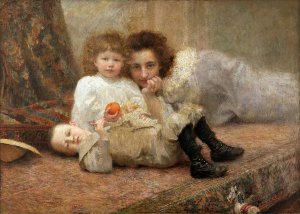 Moje Gnijezdo by Vlaho Bukovac Oil Painting