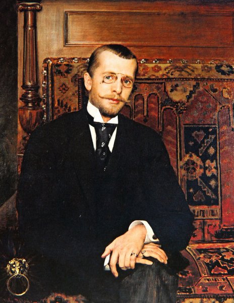 Portrait of Dr. Stjepan Miletic by Vlaho Bukovac - Hand-Painted Oil Painting Reproduction