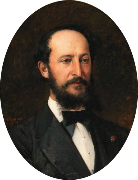 Portrait of Giacomo Adelman by Vlaho Bukovac - Hand-Painted Oil Painting Reproduction