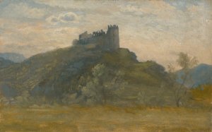 Ruins of the Sasov Castle by Vojtech Angyal Oil Painting