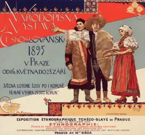 Exposition ethnographique tcheco-slave de Prague Oil painting by Vojtech Hynais