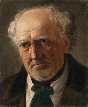 Head of an Elderly Man by Vojtech Klimkovic Oil Painting