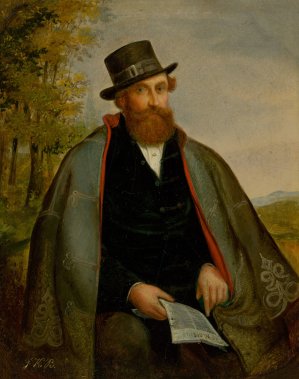 Portrait of a Revolutionary from 1848 by Vojtech Klimkovic Oil Painting