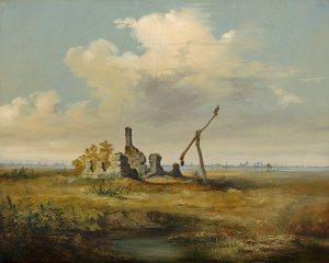 Ruins Of Csarda by Vojtech Klimkovic Oil Painting