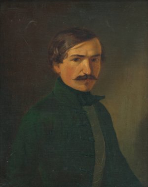Self-portrait by Vojtech Klimkovic Oil Painting