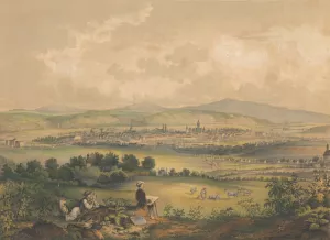 View Of Kosice Oil painting by Vojtech Klimkovic
