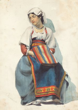 Zena z Dalmacie II by Vojtech Klimkovic Oil Painting