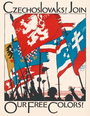 Czechoslovaks! Join our free colors! by Vojtech Preissig Oil Painting