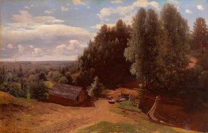 Mill in the Forest Clearing by Volodymyr Orlovsky Oil Painting