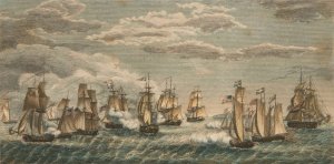 Second View of Com. Perry's Victory by W. B. Annin Oil Painting