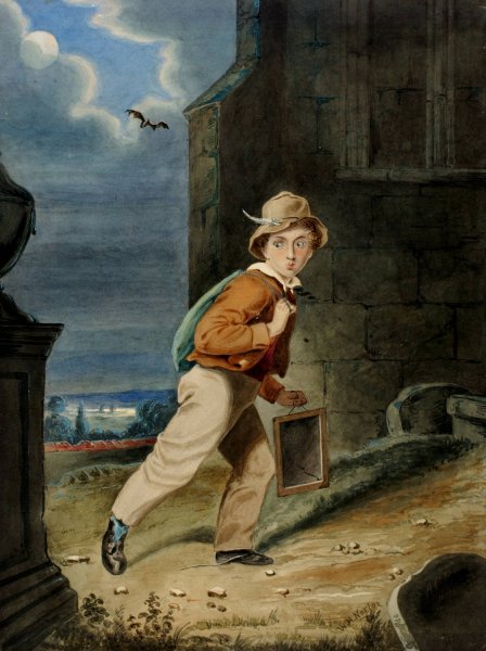 Taking the Shortcut  by W. H. Norton - Hand-Painted Oil Painting Reproduction