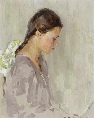 Portrait of Vivian E. Dunton by William Herbert Dunton Oil Painting