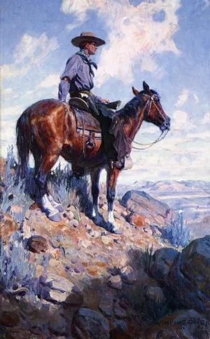 Sentinel of the Plains by William Herbert Dunton - Oil Painting Reproduction