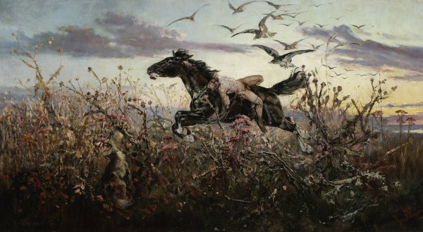 Mazeppa  by Waclaw Pawliszak - Hand-Painted Oil Painting Reproduction