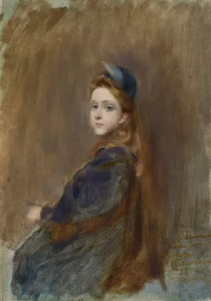 Portrait of Mrs. Z Oil painting by Waclaw Pawliszak