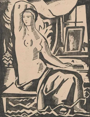 Kobieta przed lustrem Oil painting by Waclaw Wasowicz
