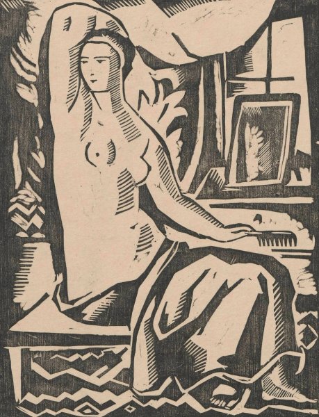Main Product Photo of Kobieta przed lustrem  Painting by Waclaw Wasowicz
