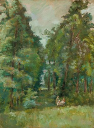 Park w Jarloni by Waclaw Wasowicz Oil Painting