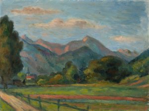 Tatra landscape by Waclaw Wasowicz Oil Painting