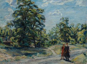 Baumlandschaft Oil painting by Waldemar Rosler