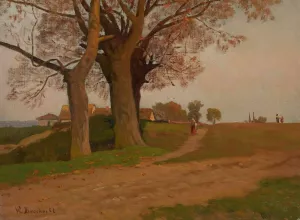 Landscape Oil painting by Walery Brochocki