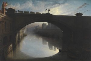Railway Bridge over the River Cart, Paisley by Waller Hugh Paton Oil Painting