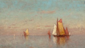 Sailing on Calm Waters by Walter Blackman Oil Painting