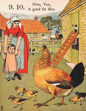 1, 2, buckle my shoe 3 by Walter Crane Oil Painting