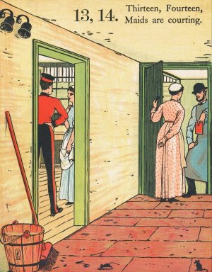 1, 2, buckle my shoe 5 by Walter Crane Oil Painting