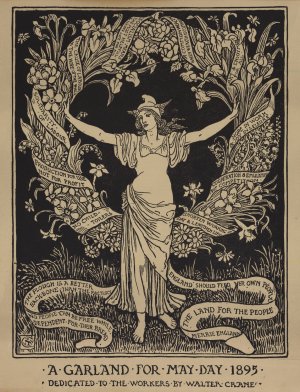 A Garland for May Day by Walter Crane Oil Painting