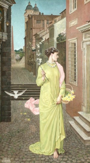 A Herald of Spring by Walter Crane Oil Painting