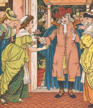 Beauty and the beast Pl. 02 by Walter Crane Oil Painting