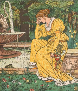 Beauty and the beast Pl. 06 by Walter Crane Oil Painting