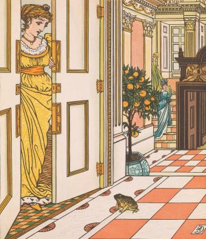 Beauty and the beast Pl. 07 by Walter Crane Oil Painting
