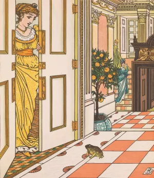 Beauty and the beast Pl. 07 by Walter Crane Oil Painting