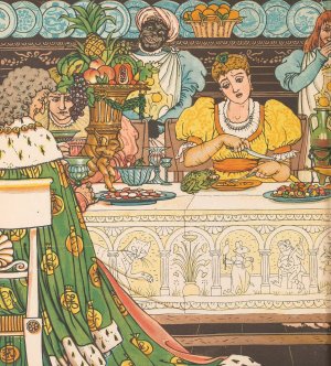 Beauty and the beast Pl. 08 by Walter Crane Oil Painting