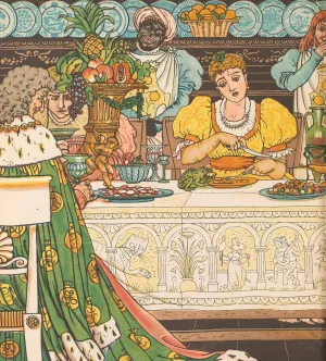 Beauty and the beast Pl. 08 by Walter Crane Oil Painting