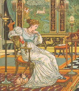 Beauty and the beast Pl. 13 by Walter Crane Oil Painting