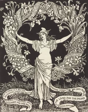 Cartoons for the cause Pl.12 by Walter Crane Oil Painting