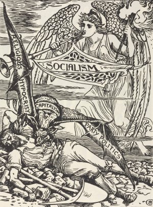 Cartoons for the cause Pl.4 by Walter Crane Oil Painting