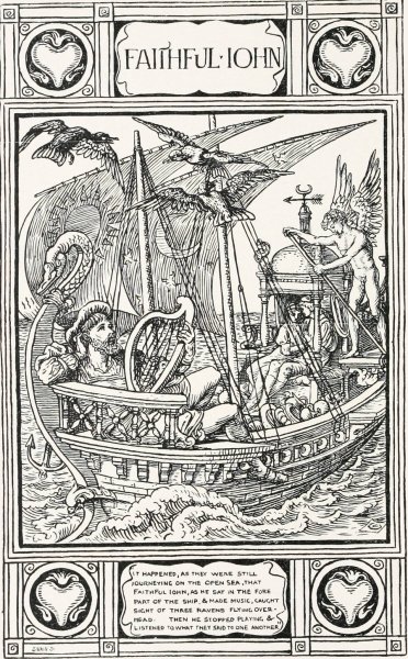 Main Product Photo of Faithful John  Painting by Walter Crane